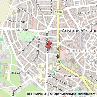 Mappa Viale Armando Diaz, 68, 09170 Oristano, Oristano (Sardegna)
