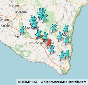 Mappa Via G.Rossini, 73054 Presicce LE, Italia (6.74368)