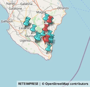 Mappa Via Matine, 73031 Alessano LE, Italia (9.53353)