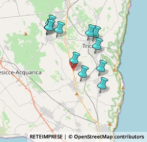 Mappa Via Matine, 73031 Alessano LE, Italia (3.63727)