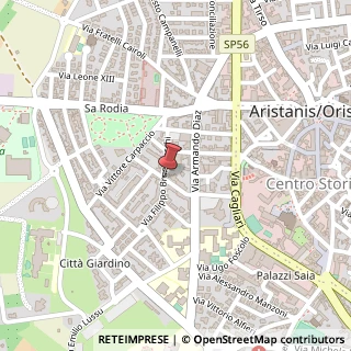 Mappa Via brunelleschi filippo 1, 09170 Oristano, Oristano (Sardegna)