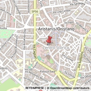 Mappa Via de Castro, 69, 09170 Oristano, Oristano (Sardegna)