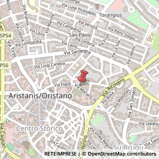 Mappa Via Mariano IV D'Arborea, 14, 09170 Oristano, Oristano (Sardegna)