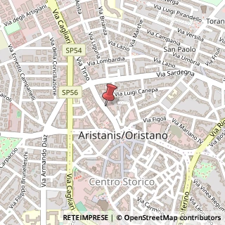 Mappa Via Tirso, 49a, 09170 Oristano, Oristano (Sardegna)