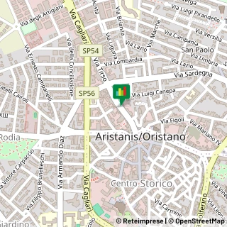 Mappa Via Tirso, 82, 09170 Oristano, Oristano (Sardegna)