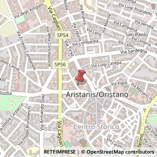 Mappa Via Grazia Deledda, 11, 09170 Oristano, Oristano (Sardegna)