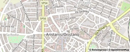 Mappa Oristano