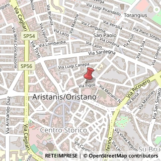 Mappa Via Figoli, 48, 09170 Oristano, Oristano (Sardegna)