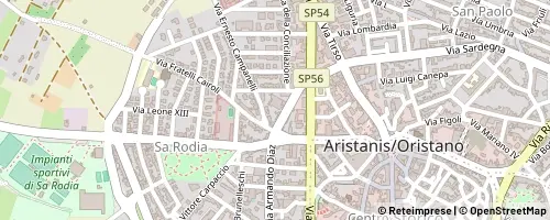 Mappa Oristano