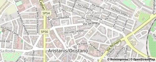 Mappa Oristano