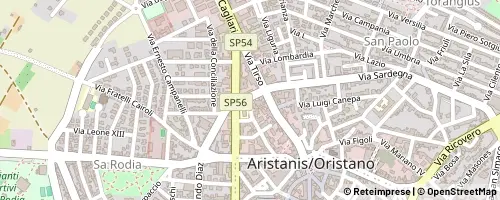 Mappa Oristano