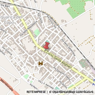Mappa Corso Dante, 32B, 73040 Acquarica del Capo, Lecce (Puglia)