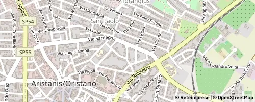 Mappa Oristano