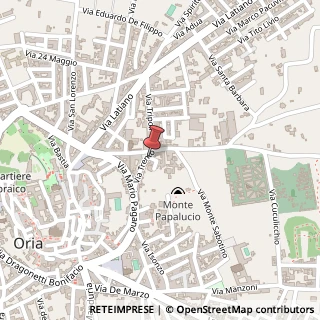 Mappa Via Trento, 52, 72024 Oria, Brindisi (Puglia)