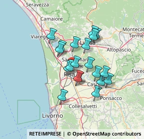 Mappa 56010 San Giuliano Terme PI, Italia (10.737)