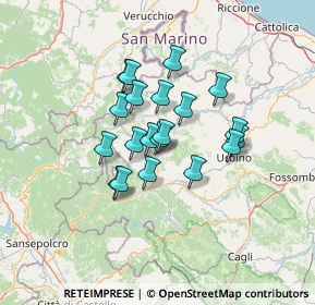 Mappa Via Provinciale, 61026 Lunano PU, Italia (10.07)