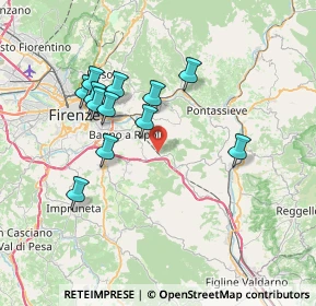 Mappa Via del Palagetto, 50012 Bagno a Ripoli FI, Italia (6.9375)