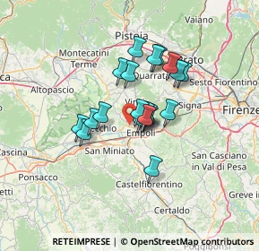 Mappa Via Villa Alessandri, 50059 Vinci FI, Italia (9.6655)