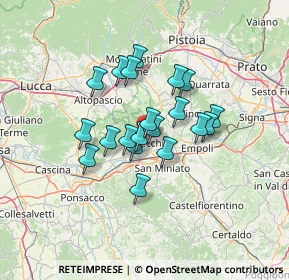 Mappa Via Galileo Galilei, 50054 Fucecchio FI, Italia (10.088)