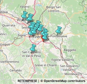 Mappa Via A. Meucci, 50012 Bagno a Ripoli FI, Italia (10.44467)