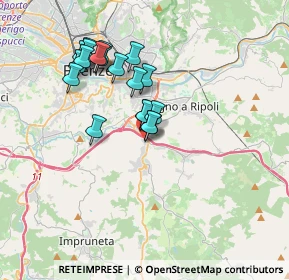 Mappa Via A. Meucci, 50012 Bagno a Ripoli FI, Italia (3.22895)