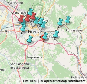 Mappa Via A. Meucci, 50012 Bagno a Ripoli FI, Italia (7.20143)