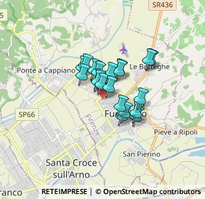 Mappa Via B.Cellini, 50054 Fucecchio FI, Italia (1.021)