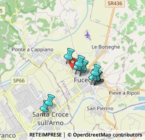 Mappa Via B.Cellini, 50054 Fucecchio FI, Italia (1.2375)