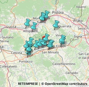 Mappa Via B.Cellini, 50054 Fucecchio FI, Italia (10.703)