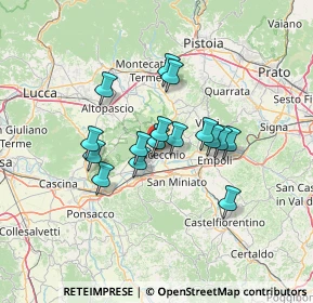 Mappa Via B.Cellini, 50054 Fucecchio FI, Italia (10.37375)