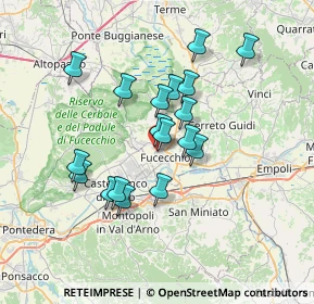 Mappa Via B.Cellini, 50054 Fucecchio FI, Italia (6.10333)