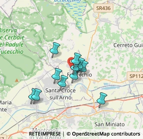 Mappa Via B.Cellini, 50054 Fucecchio FI, Italia (2.65091)