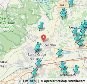 Mappa Via B.Cellini, 50054 Fucecchio FI, Italia (6.015)