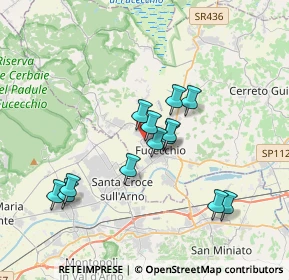 Mappa Via B.Cellini, 50054 Fucecchio FI, Italia (3.22)