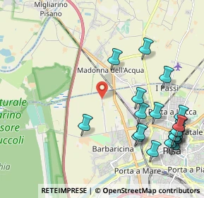 Mappa Via del Tiro a Segno, 56122 Pisa PI, Italia (2.6815)