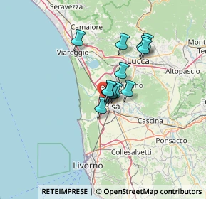 Mappa Via del Tiro a Segno, 56122 Pisa PI, Italia (8.65923)