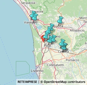 Mappa Via del Tiro a Segno, 56122 Pisa PI, Italia (10.9)