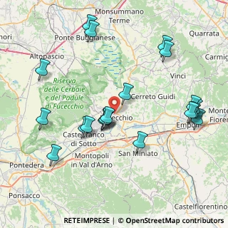 Mappa Via della Costituzione, 50054 Fucecchio FI, Italia (8.868)