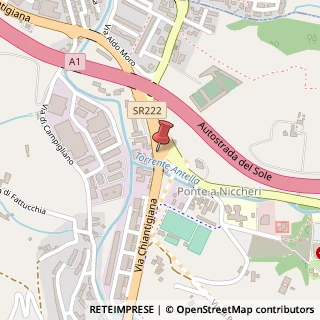Mappa Strada Regionale 222 Chiantigiana, 55, 50012 Bagno a Ripoli, Firenze (Toscana)