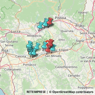 Mappa Via Benvenuto Cellini, 50054 Fucecchio FI, Italia (11.5085)