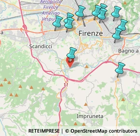 Mappa Via del Ponte di Certosa, 50124 Firenze FI, Italia (5.25333)