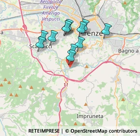 Mappa Via del Ponte di Certosa, 50124 Firenze FI, Italia (3.22833)