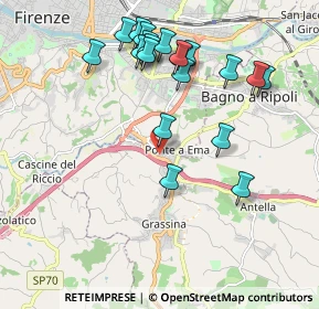 Mappa Via Corte Grifoni, 50012 Bagno a Ripoli FI, Italia (2.104)