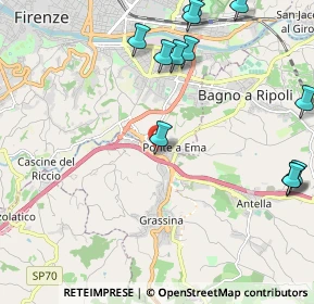 Mappa Via Corte Grifoni, 50012 Bagno a Ripoli FI, Italia (3.00286)