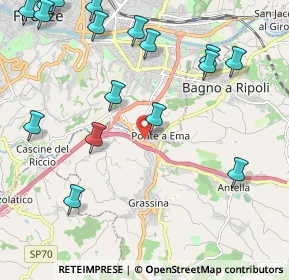 Mappa Via Corte Grifoni, 50012 Bagno a Ripoli FI, Italia (2.84118)