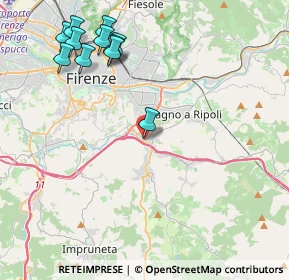 Mappa Via Corte Grifoni, 50012 Bagno a Ripoli FI, Italia (4.99182)