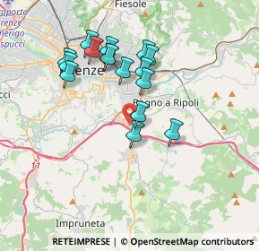 Mappa Via Corte Grifoni, 50012 Bagno a Ripoli FI, Italia (3.37)