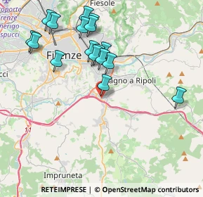 Mappa Via Corte Grifoni, 50012 Bagno a Ripoli FI, Italia (4.24706)