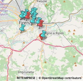 Mappa Via Corte Grifoni, 50012 Bagno a Ripoli FI, Italia (4.05385)