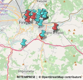 Mappa Via Corte Grifoni, 50012 Bagno a Ripoli FI, Italia (3.808)